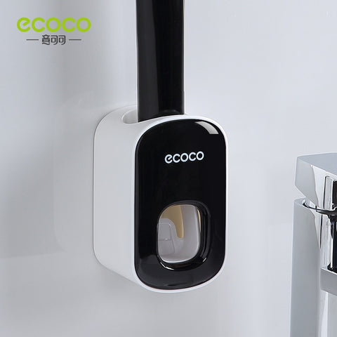ECOCO Automatic Toothpaste Dispenser Wall Mount Bathroom Bathroom Acce