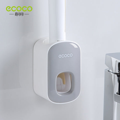 ECOCO distributeur automatique de dentifrice montage mural salle de bain accessoires de salle de bain étanche dentifrice presse-agrumes porte-brosse à dents 