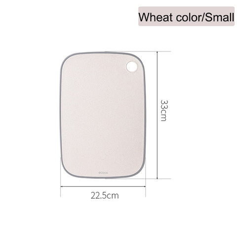 ECOCO Cutting Board for Kitchen Natural Wheat Straw Cutting Board Double Side Use No Mold Fruit Vegetable Meat Cutting Block 